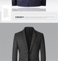 Chaqueta De Moda Para Hombres FGKKS 2023 Primavera Otoño Slim Casual Negocios Elegante Suits Top Polyester Cierre Único - details 7