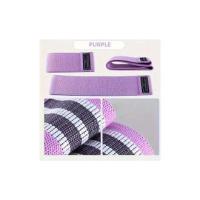 Bandas elásticas de resistencia para Yoga y Pilates, banda flexible para ejercicio, entrenamiento de glúteos y piernas, 3 piezas - details 4