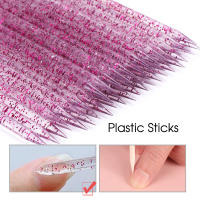50pcs Herramientas De Manicura Y Pedicura Pusher De Uñas Reutilizables Plásticas Para Eliminar Cutículas Cuidado De Uñas Y Pies - details 2