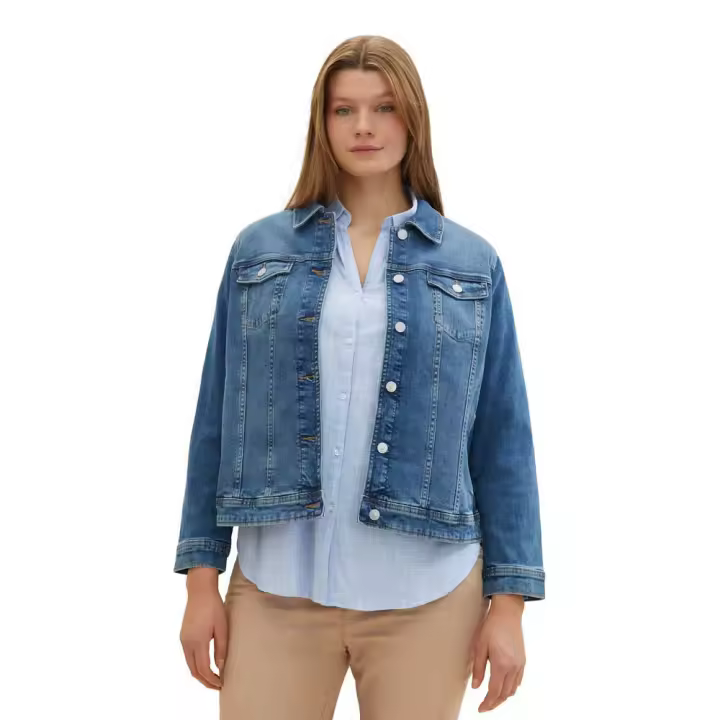 Ropa mujer Chaquetas Tom Tailor Chaqueta Vaquera 1042191 Azul - 1