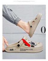 Sandalias Transpirables Para Hombre Y Mujer Pantuflas De Hogar Moda Exterior Zapatillas De Jardín Pareja Zapatos De Agua Negro Blanco - details 8