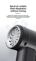 Aspiradora Portátil Para Coche Three-in-One Succión Y Ventilador Recargable Por Tipo-C Uso Sin Cable Almacenamiento Handheld Alta Potencia - details 2
