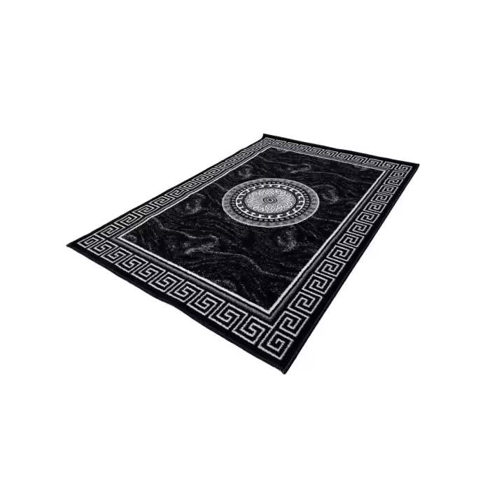 Alfombra de Hogar 100% Polipropileno 105 x 150 cm modelo OLIMPIA (Negro) - CREVICOSTA QUALITY MARK MARCAS DE CALIDAD - 1