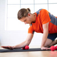 Bola De Mano Para Masaje Y Ejercicio PVC Con Espinas Peana Inflable En 6 Colores Para Fitness Y Yoga Suministros Deportivos - details 10