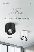 Spotlight LED Rotatable Surface Mounted Para Techo Luz De Pared 5W 7W 10W 110V220V Decoración Interior Para Hogar Y Habitación - details 1