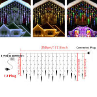 Luces De Navidad LED De Ceniza Para Exterior Decoración De Jardín Calle Y Plaza En Forma De Gota De Agua Método De Instalación Auto-contenido - details 3