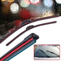 LimpiaFrenos Puntas De LimpiaFrenos Universal Para Coche Limpieza De Ventosa Frontal Doble Línea De Goma Suave Sin Marco - details 0