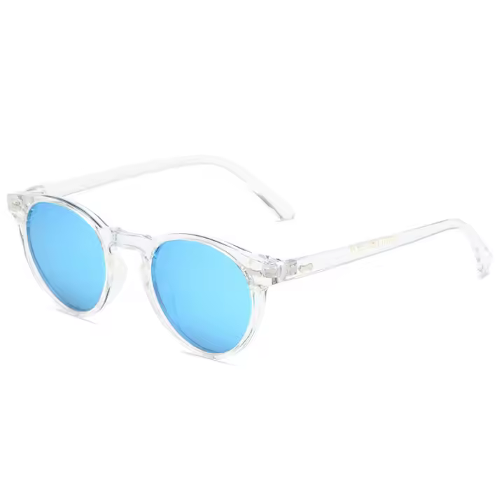 Gafas de sol polarizadas clásicas para mujer y hombre, gafas de sol redondas de diseñador de marca de lujo Vintage, gafas de sol de moda Retro con remaches, gafas de conducción de estilo lentes niña vasos Venta al por - 1