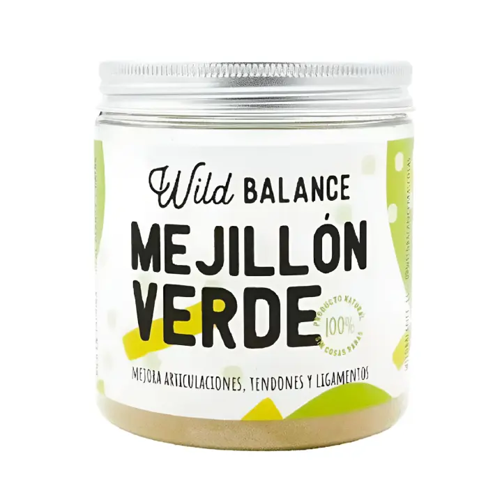 Wild Balance – Mejillón de Labio Verde Liofilizado 100 g - MSM - Condroprotector Natural para Perros y Gatos - Fortalece Articulaciones, Ligamentos y Tendones - Omega 3 - 1