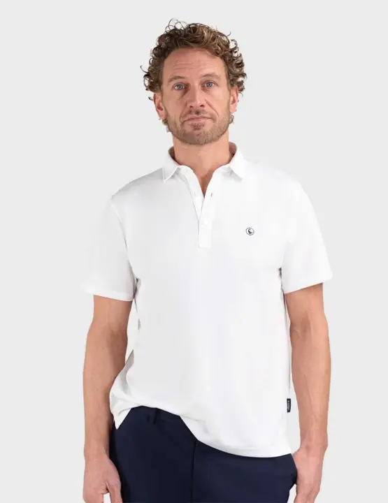 El Ganso Sepiia polo blanco para hombre - 1