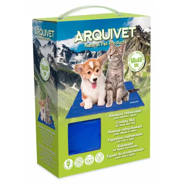 Alfombra refrescante para Perros y Gatos - Sin refrigeración previa. Se activa con la presión de nuestra mascota. Sin electricidad. No necesita agua. - 1