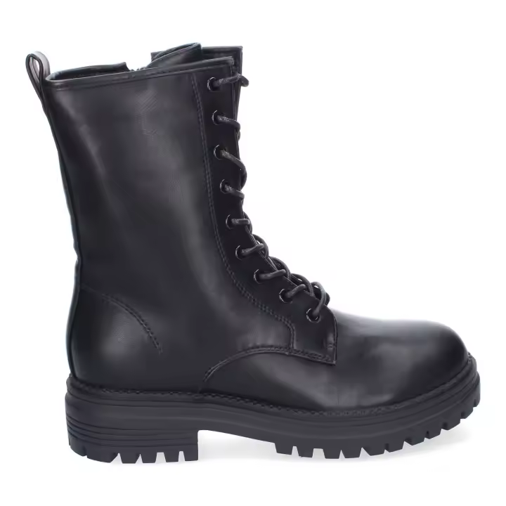 PuntoSalao Botas militares negras para mujer con plataforma DB-3355 - 1