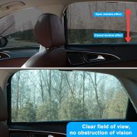 Parasol de Coche para Ventana Lateral Trasera, para Niños y Mascotas, Sombrilla Universal with Protección UV, Compatible con la mayoría de los vehículos, 2 Unidades - details 1
