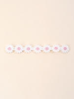 Diadema De Encaje Para Bebé Con Flor Elegante Accesorio De Cabello Elástico Para Niñas Adecuado Para Primavera Y Verano Material Poliéster - details 5