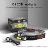Linterna Frontal COB LED Recargable Con Imán Impermeable Para Camping Pesca Minera Luz De Escritorio Con Ángulo De Haz De 60° - details 28