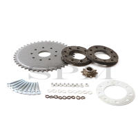 Kit De Montaje De Cadena Trasera Para Bicicleta Motocicleta 44 Dientes Apto Para 49cc 66cc 80cc Metal Con Almohadillas De Goma - details 0