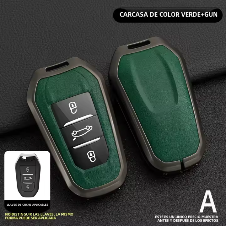 Nueva Funda De Llave Inteligente De Metal Para Coche Peugeot 308 408 508 2008 3008 4008 5008 Citroen C4 C4L C6 C3-XR Picasso DS3 DS4 DS5 - 1
