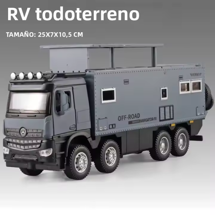 Mercedes Benz Nomadismo Vehículo De Tierra Modelo Aluminio 1:32 Con Sonido Y Luz Coche Miniatura Para Colección Juguete Educativo Para Niños - 1