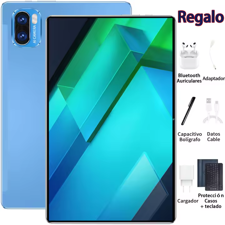 2025 Nueva Versión global de la tableta Android 13 10,1 pulgadas 16GB Ram 1TB ROM 20000mAh Rojo WIFI 14 - 1