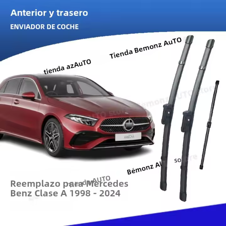 Limpiaparabrisas Delantero Y Trasero LHD Para Mercedes Benz a Clase W168 W169 W176 W177 1998-2024 Accesorios Para Ventanas - 1