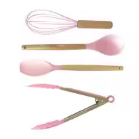 Set de Utensilios de Cocina de Silicona y Madera 19 piezas Home Cuchillos Tabla de Cortar Organizador de Cocina Pelador - details 15