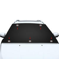 Cubierta De Nieve Para Coche Con Magnets Protector De Parabrisas Impermeable Para Invierno Cubierta De Sol De Tela Acolchada Cubierta De Ventanas Del Coche - details 4