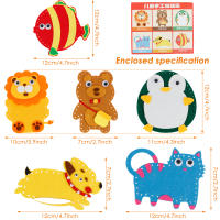 Kit De Costura Para Niños Divertido Y Educativo Iniciación Creativa Kit De Costura Portátil DIY De Lana Para Familia - details 7