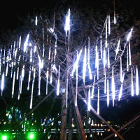 Luces De Hidraulicidad Solar LED Para Decoración De Fiestas Navideñas Y Bodas Al Aire Libre Cadena De Luces De Meteorito Showers Guirnalda De Farolillos Para Exterior - details 9
