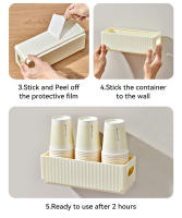 Organizador De Almacenamiento Multifuncional WORTHBUY Estante Para Cocina Colgante Sin Perforar En Plástico Blanco Y Transparente - details 11