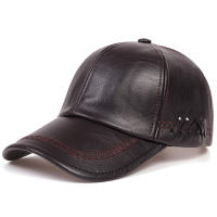 Gorra De Béisbol De Cuero Sólido Para Hombres Y Mujeres Gorra De Invierno Ajustable Casual Negro Para Otoño Y Primavera - details 5