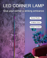 Lámpara De Piso RGB LED 140cm Para Ambiente Moderno Iluminación De Modo Dimmable Decorativa Para Dormitorio Instalación En Esquina Incluye Bombillas Control Remoto Material Aluminio - details 0