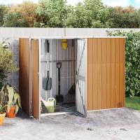 vidaXL Cobertizo Herramienta Acero Galvanizado Cubierta Exterior Color Antracita,  Gris,  Marrón y mas - details 2