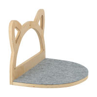 1pc Escalera De Madera Para Gatos Con Alforja Y Rascador Angulo De Pared Muebles Para Gatos Para Jugar Dormir Y Descansar - details 5