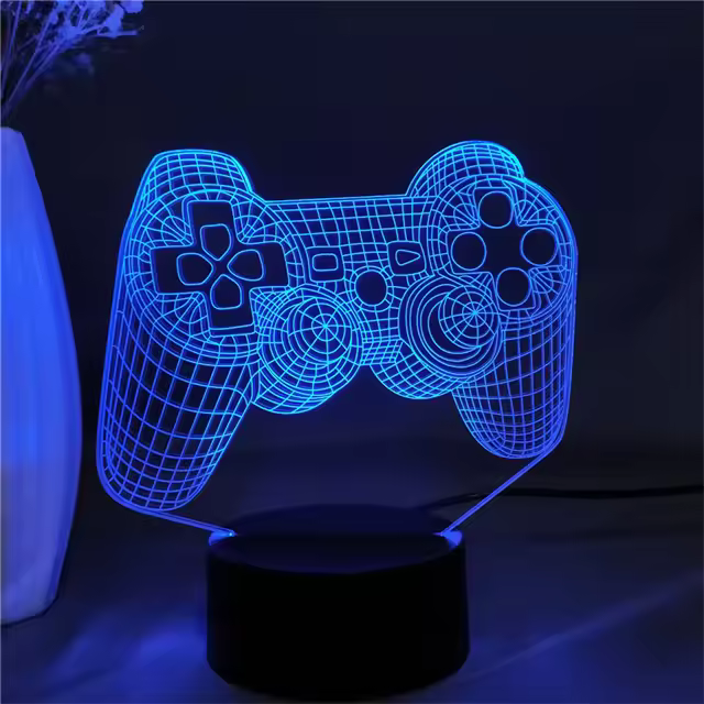 Lámpara De Juego 3D LED Para Fiesta Y Decoración De Habitación Luz Nocturna USB Para Mesa Iluminación De Navidad Para Dormitorio - 1