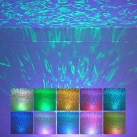 Proyector De Luz Nocturna LED Con Patrón De Agua Y Estrellas Aurora Para Decoración De Habitaciones Lámpara De Noche Con Proyección De Luna Y Estrellas Mini Proyector De Estrellas Para Ambiente - details 0