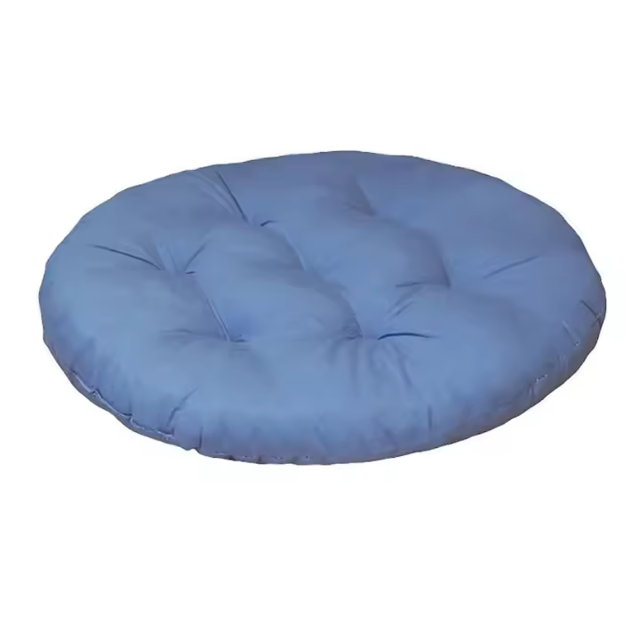 Seat cushion round  40 cm (2 pcs.) - Comfortable chair cushion - Round orthopedic seat pad - (blue, set of 2 -  40cm) - 1
