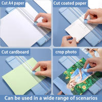 Cortadora De Papel A4 Bidireccional Con Regla Retráctil Para Fotografías Y Scrapbooking Máquina De Corte Ligera Y Portátil - details 4