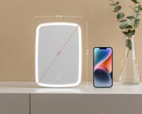 Espejo de maquillaje Pantalla táctil Espejo iluminado con brillo LED Ajustable Portátil USB Recargable - details 3