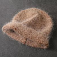 Gorro De Piel De Conejo De Nueva Moda 2024 Para Mujer Con Cabello Largo Caliente Y Suave Gorro De Invierno De Color Sólido Simplicidad Y Calidez Para Exterior - details 19