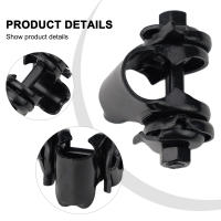 Adaptador De Sillín De Bicicleta De Alta Calidad Para Exterior Clip Fijo Post De Sillín De Acero Carbono Negro Concaavo-convexo - details 12