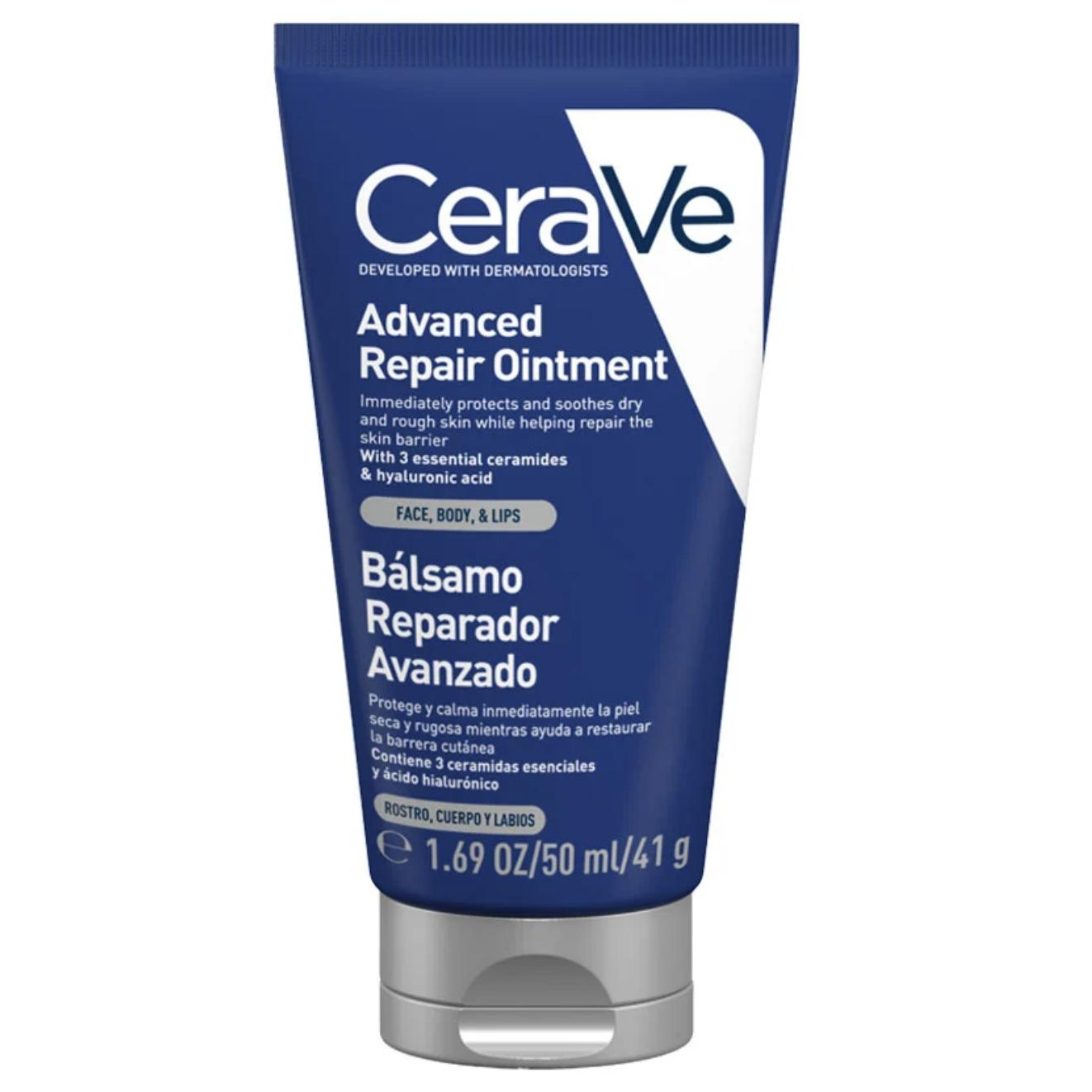 CeraVe - Ungüento Curativo 50 ml para Piel Muy Seca, Irritada y Sensible, con Petrolato, Hidratación Intensa sin Sensación Grasa, Desarrollado con Dermatólogos