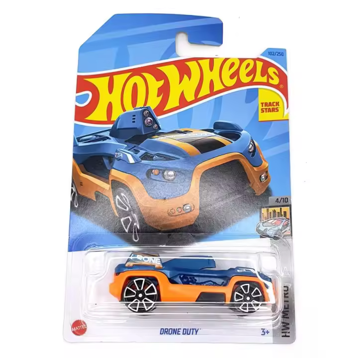 MATTEL - Hot Wheels 2023 Drone Duty *102/250 HW Metro -  Este increíble producto Hot Wheels garantizará mucha diversión para los más pequeños y también será un gran atractivo para los coleccionistas  - Recomendado para mayores de 3 años - 1