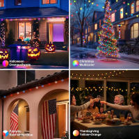 Luz De Fairy LED RGB IC Smart String DIY Programable WS2812B USB Garland Decoración Para Exterior Navidad Luces De Globos Fairy - details 3