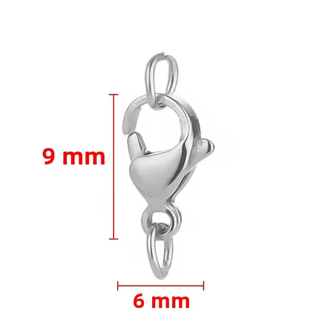 25Pcs Abrazaderas De Langosta De Acero Inoxidable Anillos De Salto Conectores Para Pulseras Collares Cadenas Hacer Joyas Proporcionales - 1