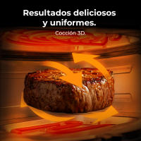 Freidora de aire sin aceite Cecotec Cecofry&Grill Duoheat 6500, 6.5 Litros, Doble Resistencia, Plancha, Grill, Air Fryer, 2200W, Dietética y Digital, Ventana, Temperatura Regulable 80-200°C, 8 Menús - details 1