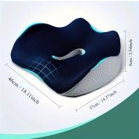 Cojín De Memoria Para Silla De Oficina Cojín De Asiento Para Coche Avión Bleachers Cojín Para Sillón De Trabajo Longitudinal - details 1