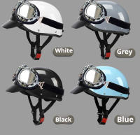 Casco Retro Para Motocicleta Medio Seguridad Para Hombres Y Mujeres Adecuado Para Todas Las Estaciones Ciclismo De Calle Estilo De Moda - details 6