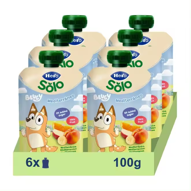 Bolsita Hero Mi Fruta Mediterráneo, 6x100g - 1