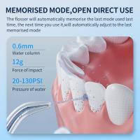Irrigador Bucal Portatil, Irrigador Dental con 8 Boquillas 4 Modos,USB Recargable IPX7 Impermeable Irrigadores Bucales 320ML Para Limpiar en Profundidad,Para el Hogar y los Viajes - details 1