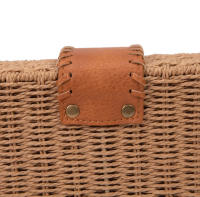 BOLSO BANDOLERA FIBRA DE PAPEL CUADRADO - details 5